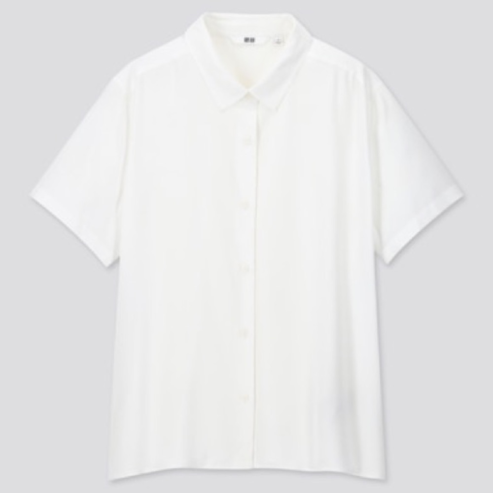 Uniqlo Rayon Short-sleeve Blouse